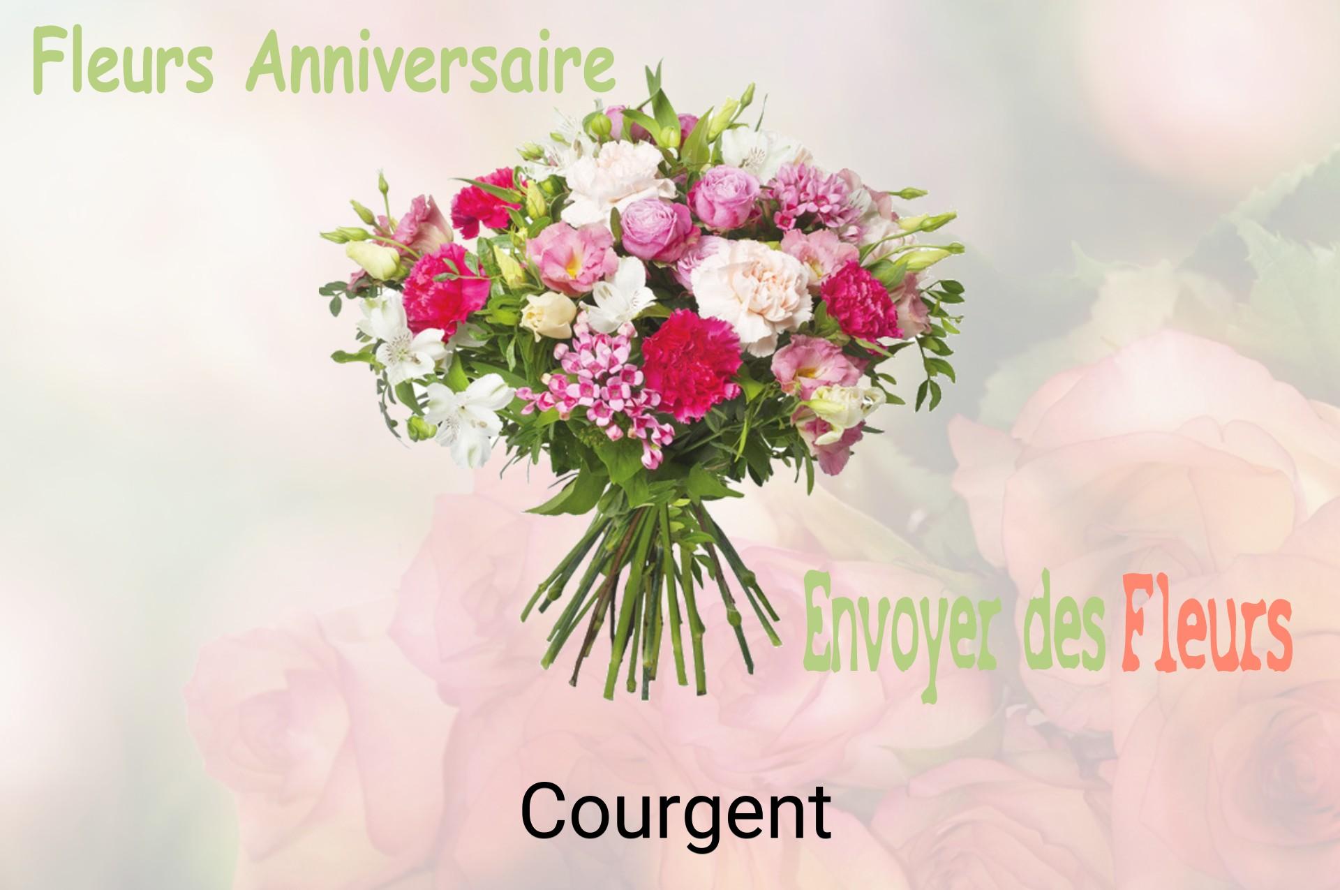 Bouquet de fleurs d’anniversaire livré à Courgent